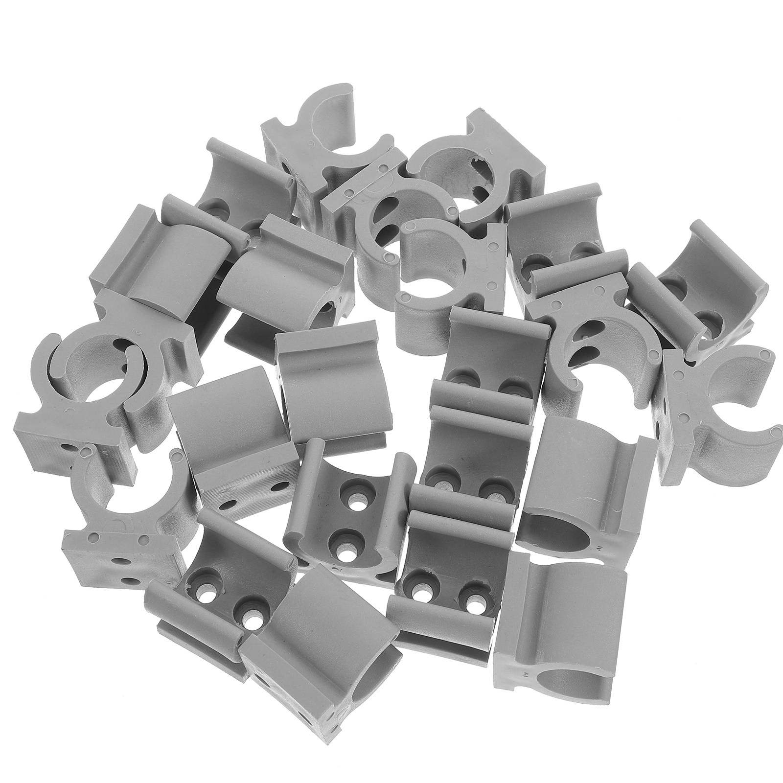 Plastic Pipe Clip - 24 Adet Tekerlekli Sandalye Klozet Sandalyesi