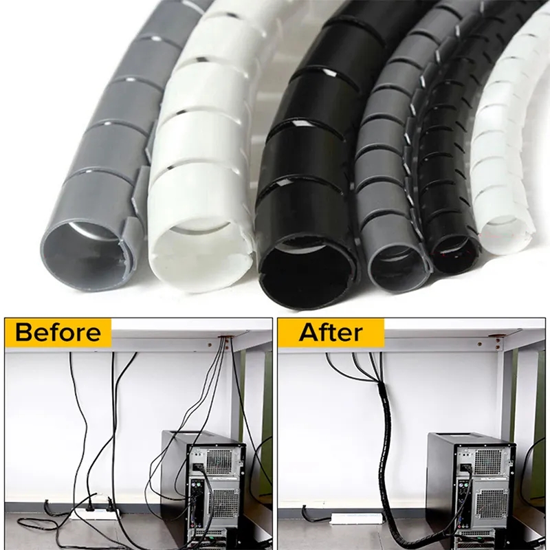 1/2M esnek Spiral kablo düzenl - Plastic Pipe Clip incelemesi ve fiyatı