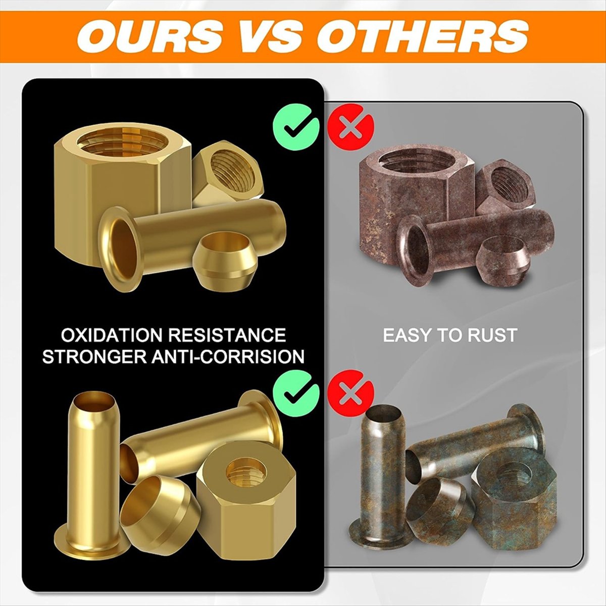 AT16 180PCS Sıkıştırma Bağlant - Compression Fitting Brass incelemesi ve fiyatı